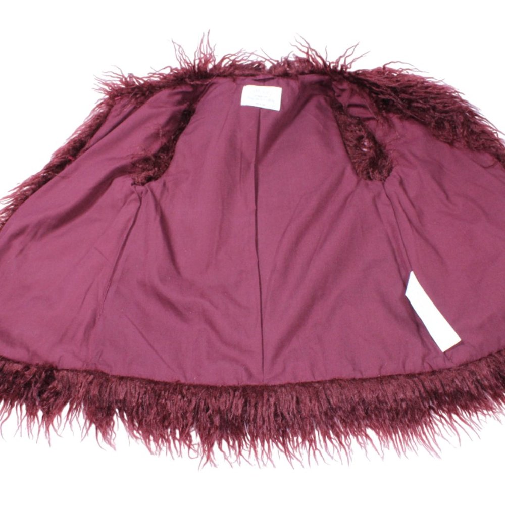 Zara Girls Outerwear Vest Burgundy 7/8 - Picture 3 of 10